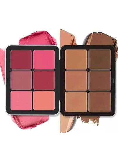 12-Color Concealer & Cream Blush Makeup Palette