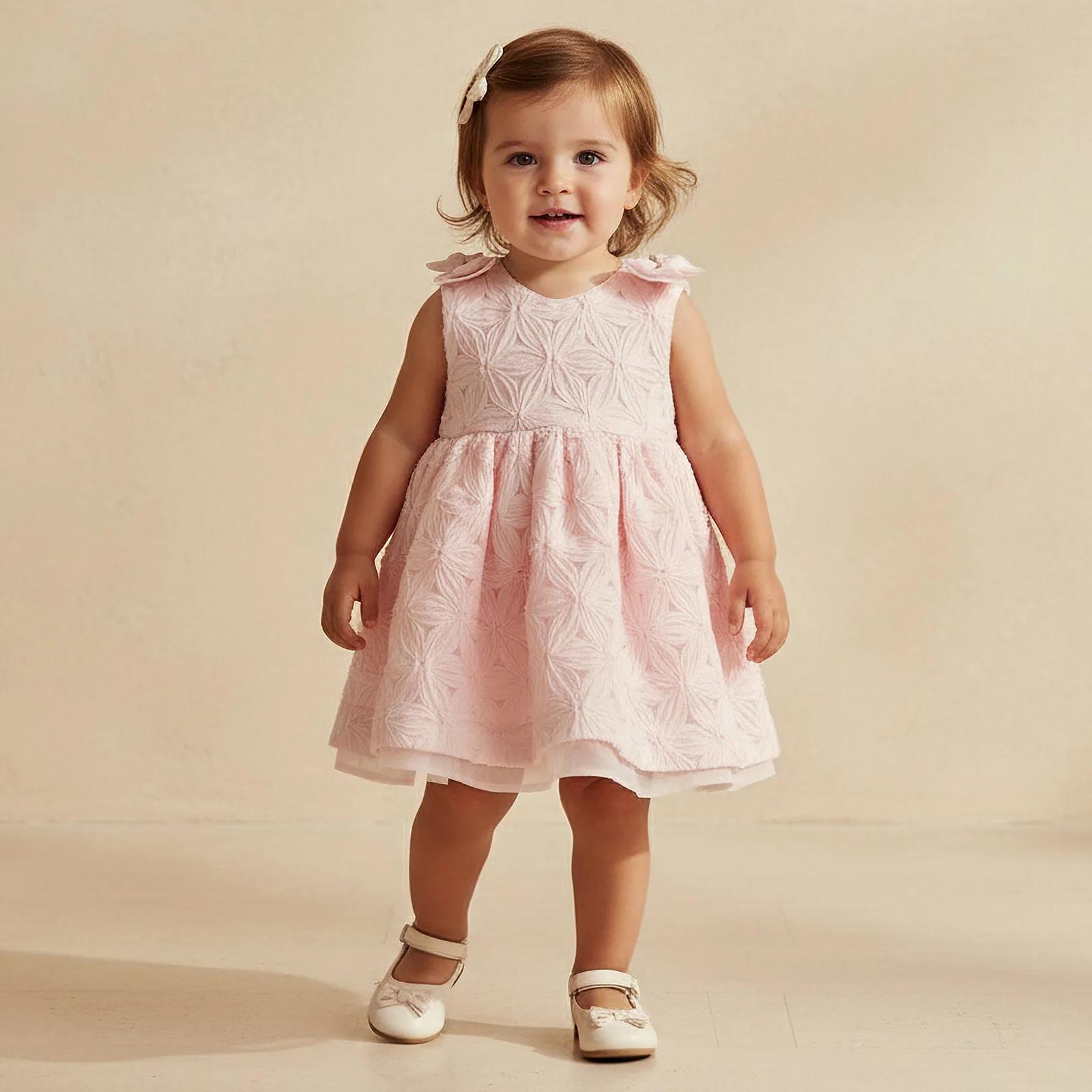 فستان A-line بدون أكمام وياقة على شكل V مع دانتيل وفصلات Giggles