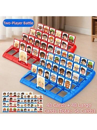 لعبة من نوع "من؟" هدايا عيد الميلاد والكريسماس، لعبة استنتاج منطقية تفاعلية مع 96 بطاقة، نشاط حفلة هالوين ممتع للبالغين والأصدقاء