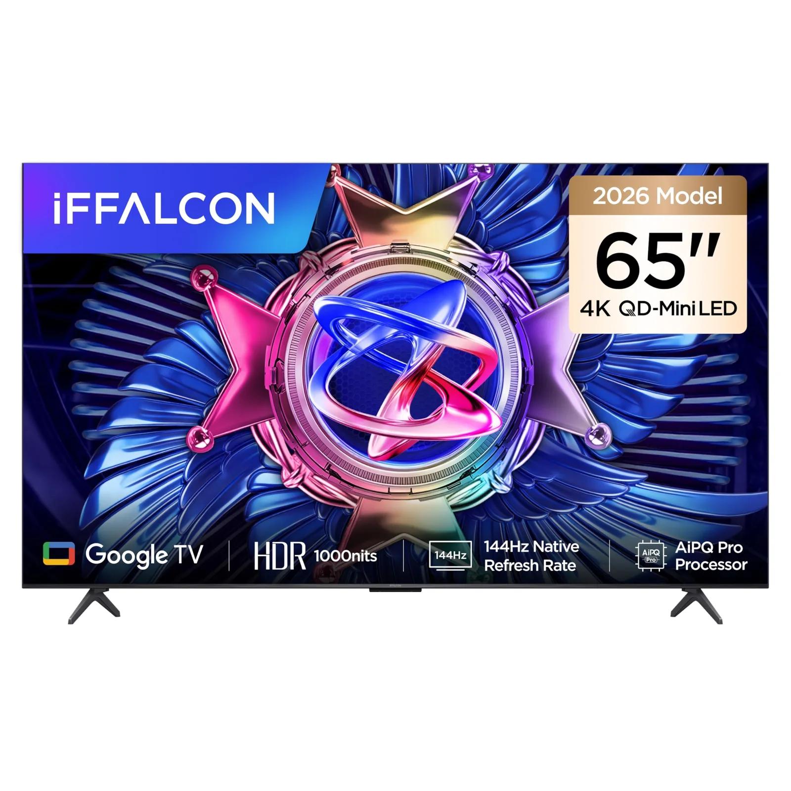 iFFALCON 65U95A 65-inch 4K QD-Mini LED Smart Google TV, HDR10+, 144Hz, ONKYO 2.1 Hi-Fi Sound